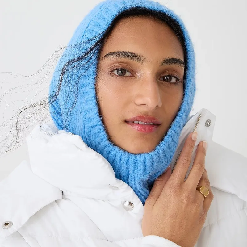 

Acrylic, Baby Alpaca, Wool Women's High Quality Thickened Thick Knitted Headgear