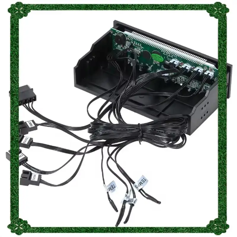 

24-часовая доставка, регулятор скорости STW, 4-канальный контроллер вентилятора, многофункциональная передняя панель ЖК-дисплея для охлаждения процессора ПК