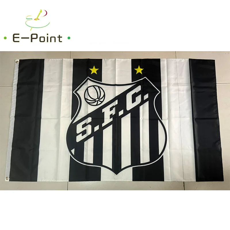 Brazil Santos FC Flag 3ft*5ft (90*150cm) Size Christmas Decorations for Home Flag Banner Gifts