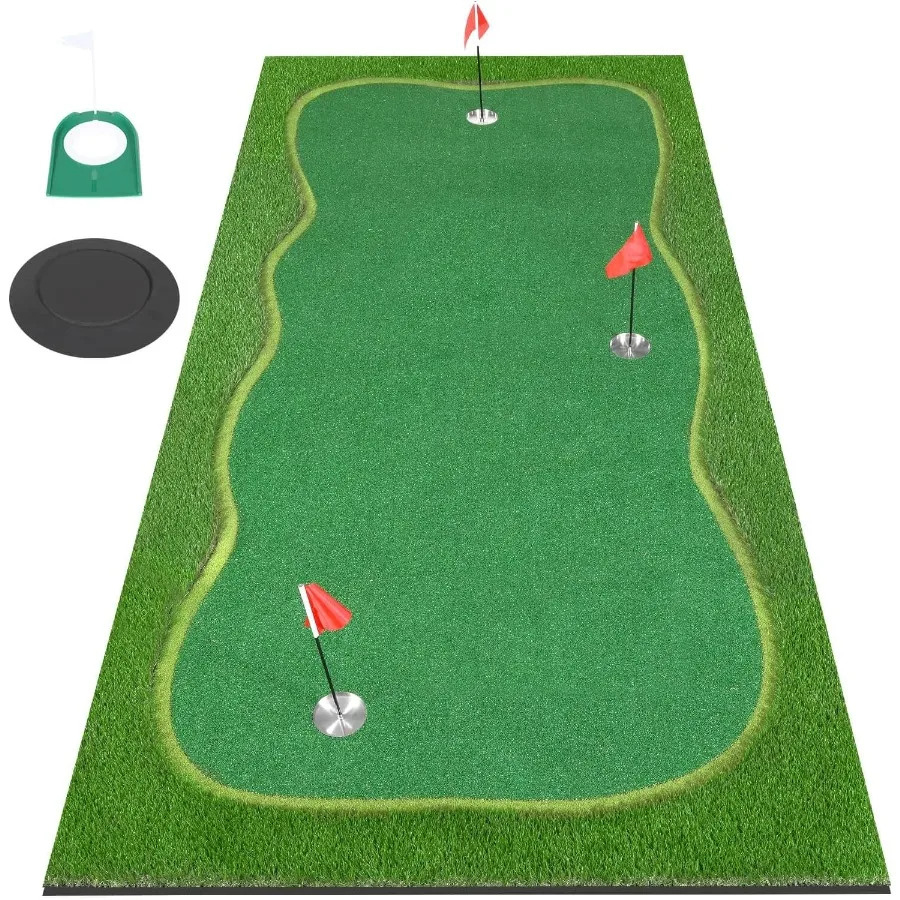 

Professional Large Golf Putting Green Practice Mat for Outdoor and Indoor Use Ideal for Enhancing Putting Skills and Accuracy i