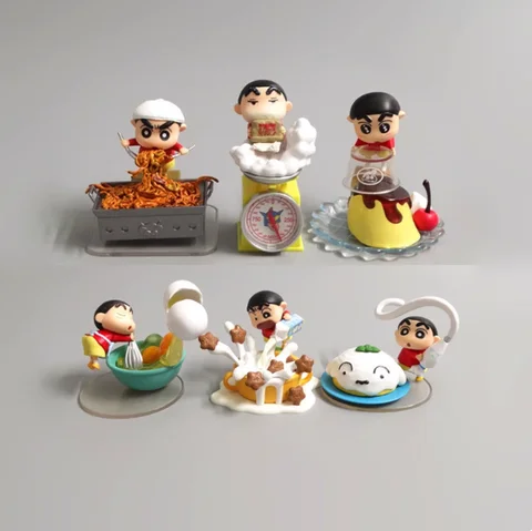 Anime New In Stock Anime Xiaoxin Dishes Blind Box Kawaii Action Figures Desktop Ornaments Trendy Toys Birthday Surprise Gifts For Fans