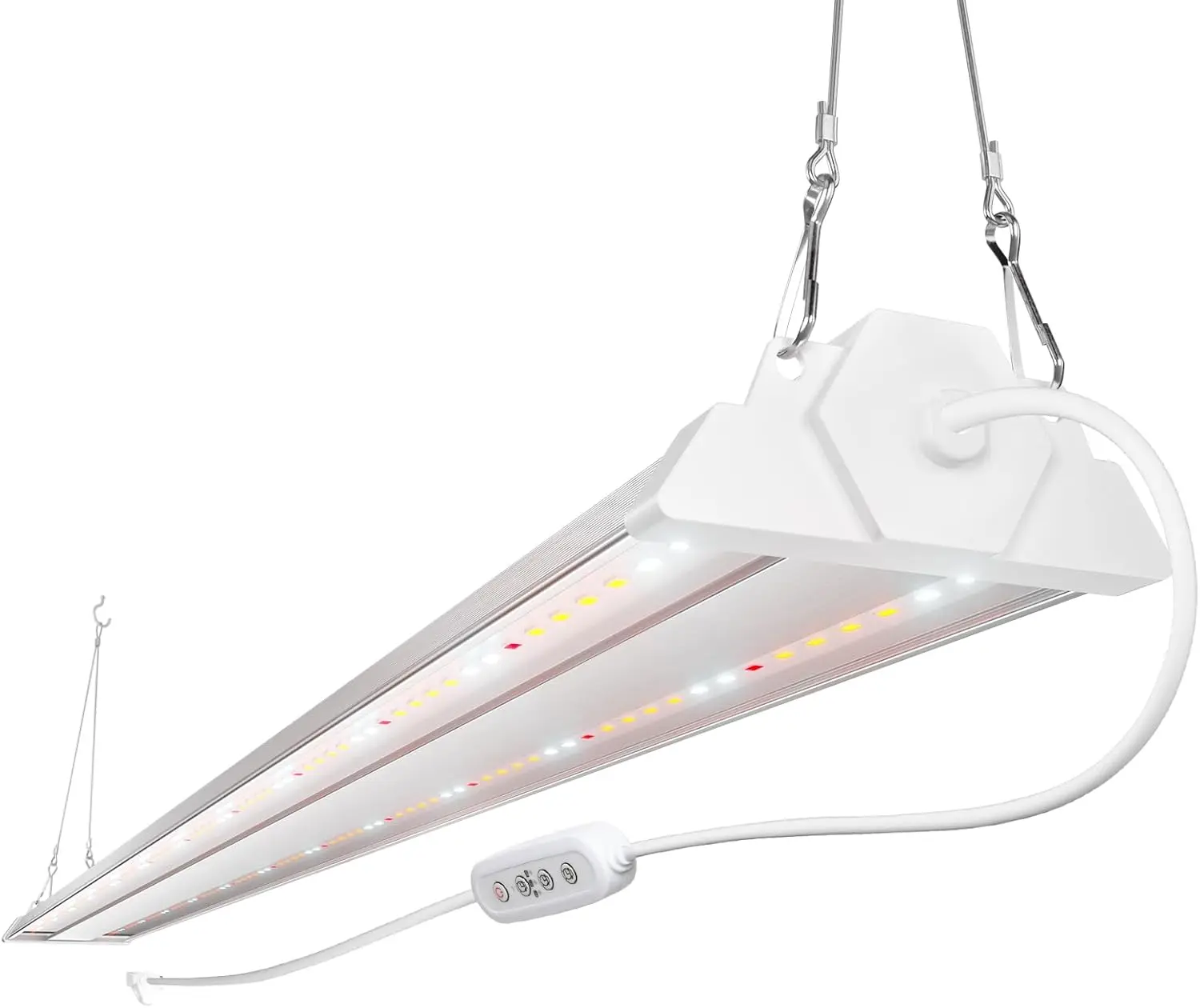 

4ft LED Grow Light with Timer, 60W Full Spectrum Plant Light for Indoor Hydroponic Seedling Veg Flower