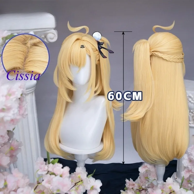 

Желтый синтетический парик Cissia для косплея по игре Zenless Zone Zero, длинные волосы для женщин, аксессуары для ролевых игр