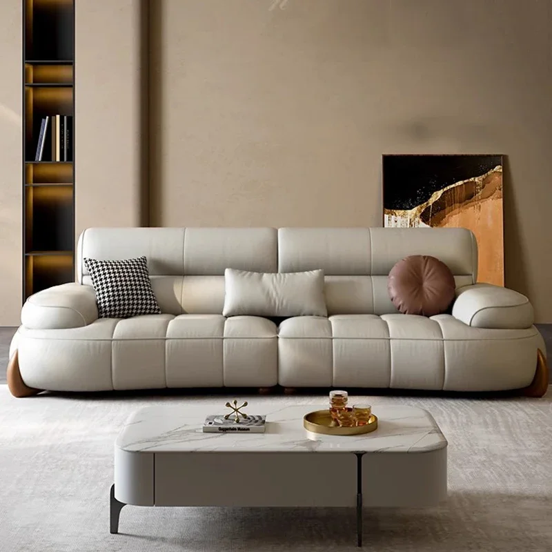 Italian Minimalist Luxury Sofa New Arrival Large Soft Cushion Sofa Stretch Love Seat Muebles Para Salas Modernos Furniture