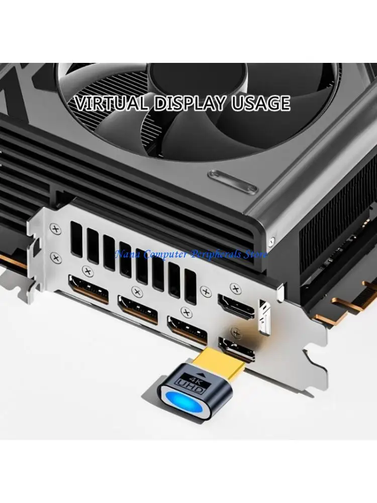 

F68C HDTV DUMMY Plugs Advanced HDTV Virtual Display Dongle для графики HDTV, металлическая сборка для повышения надежности