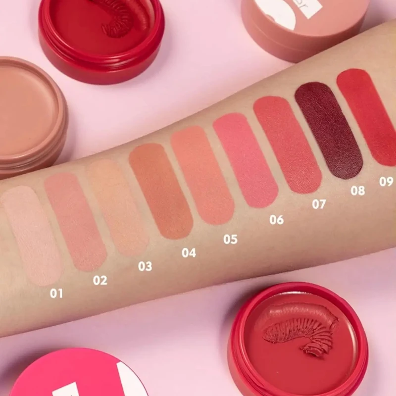 أحمر خدود كريمي من MAEPEOR مكون من 9 ألوان، أحمر خدود للوجه ناعم وقابل للبشرة، يدوم طويلاً، للعناية بالبشرة الكورية الطبيعية #3