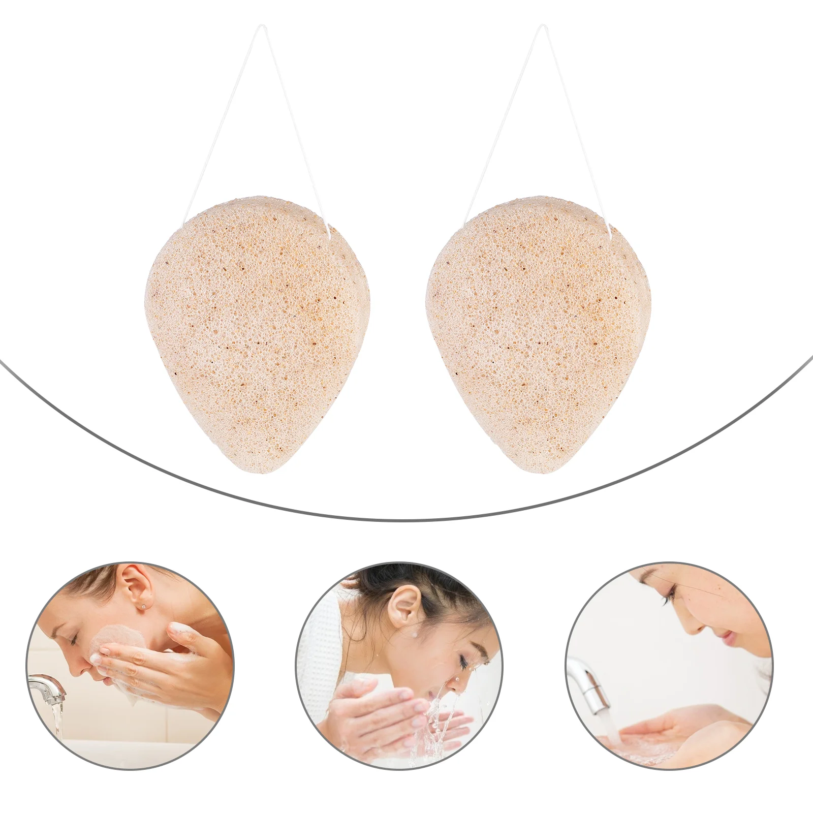 Tub Scrubber Konjac Sponge Face Wash Makeup Removal Exfoliating Facial Puff Take Bath Cleaning Konjak Skin Care Child