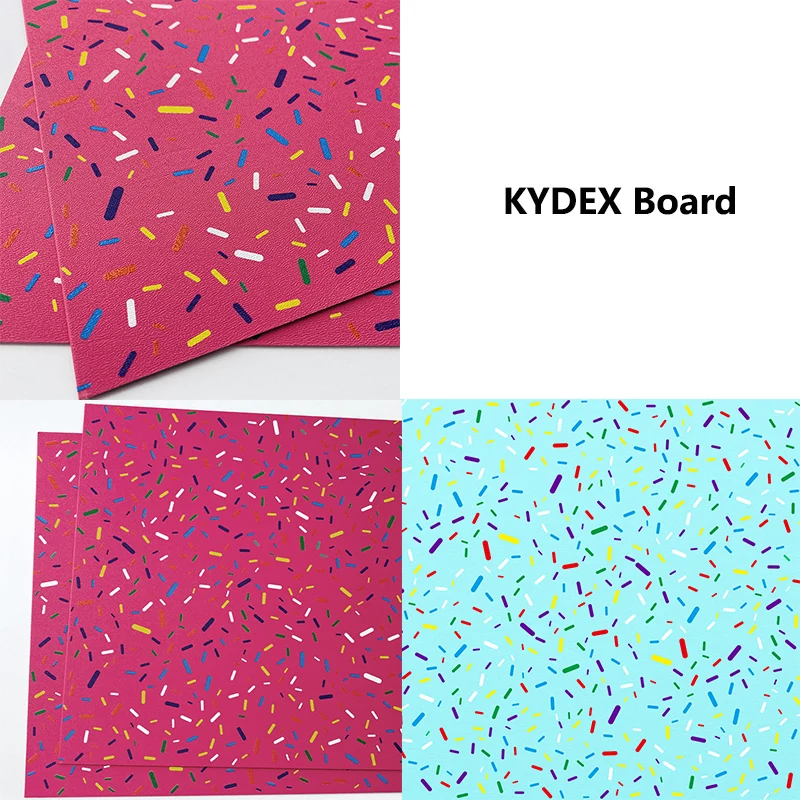 2 Colors Candy Pattern Knife Sheath Cover Scabbard Holster DIY Making Material KYDEX Thermoplastic Board Sheet Thermoform Plate