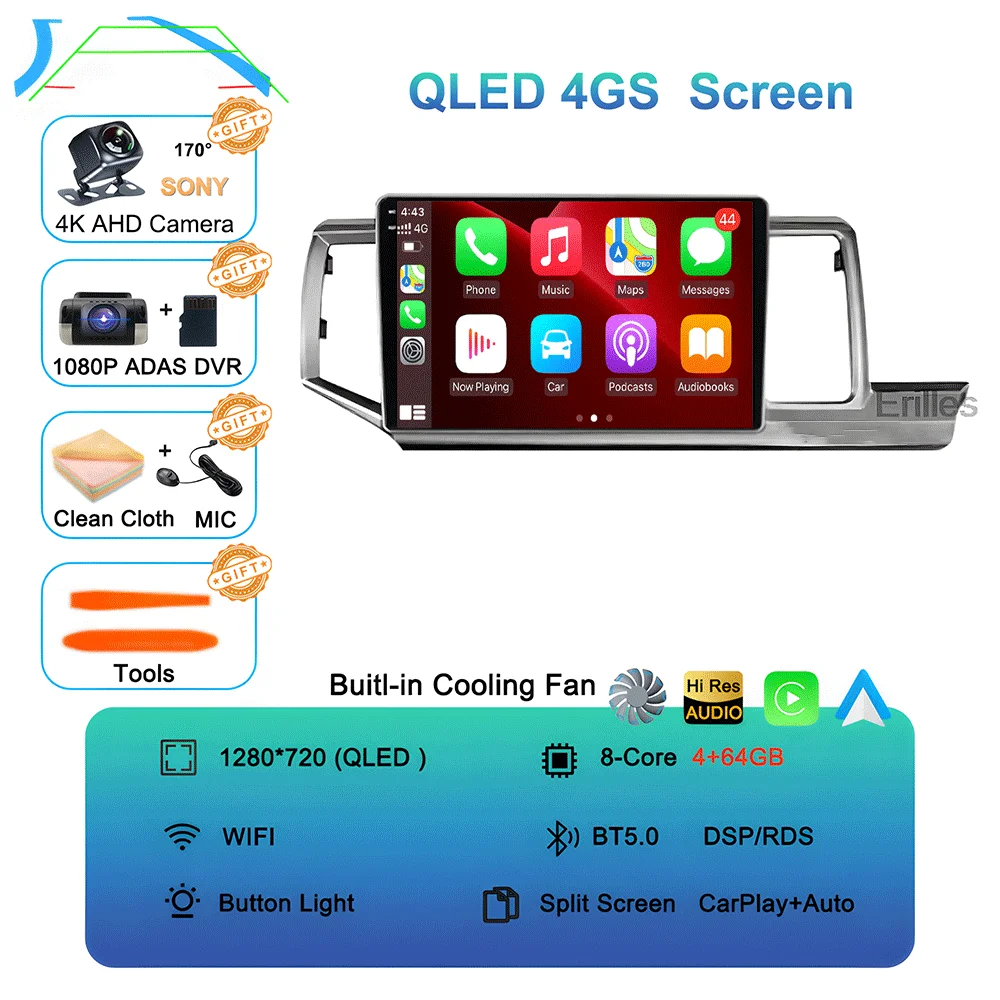 Android 16 Navigation NO 2DIN Carplay Auto Head Unit Screen For Honda Stepwgn 2009 - 2015 Radio Stereo Multimedia Car Player GPS image 3