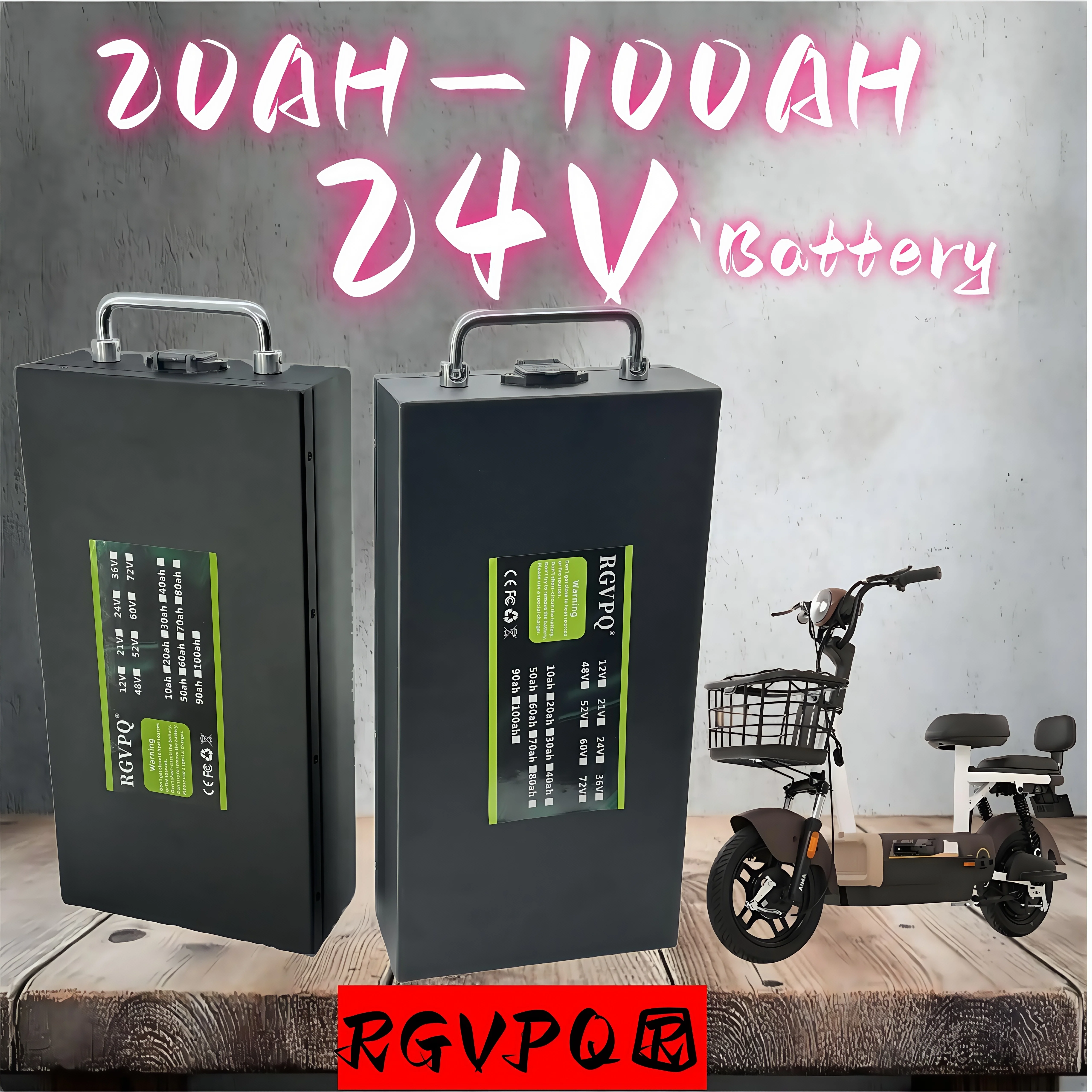 

Air freight, Harley battery 24V 20AH-100AH, 18650 lithium-ion battery, 3000W electric scooter motorcycle, with 40AHBMS+charger