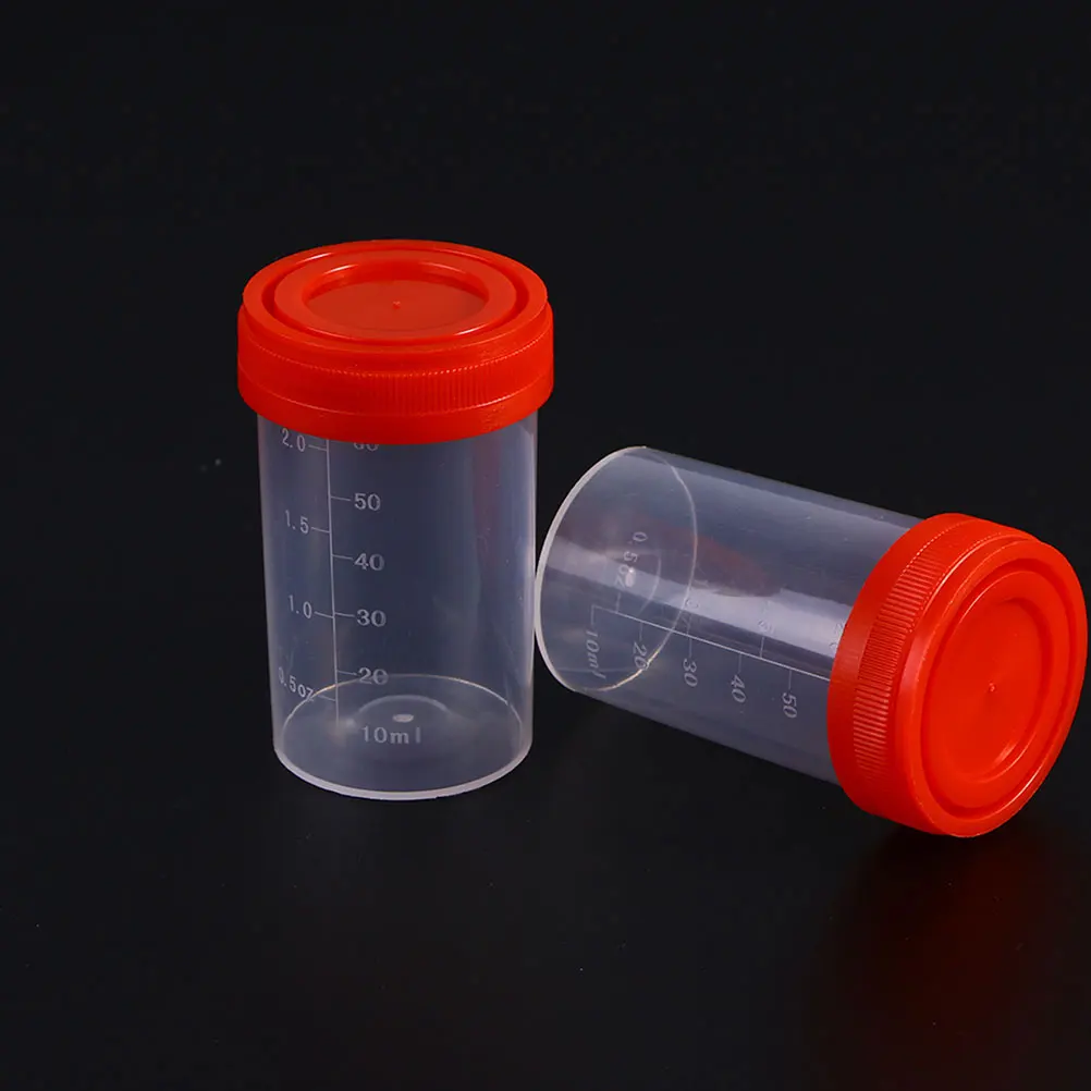 

25 Pcs Sample Cup Pee Urine Container with Lid Cups Disposable Tiny Containers Lids Plastic
