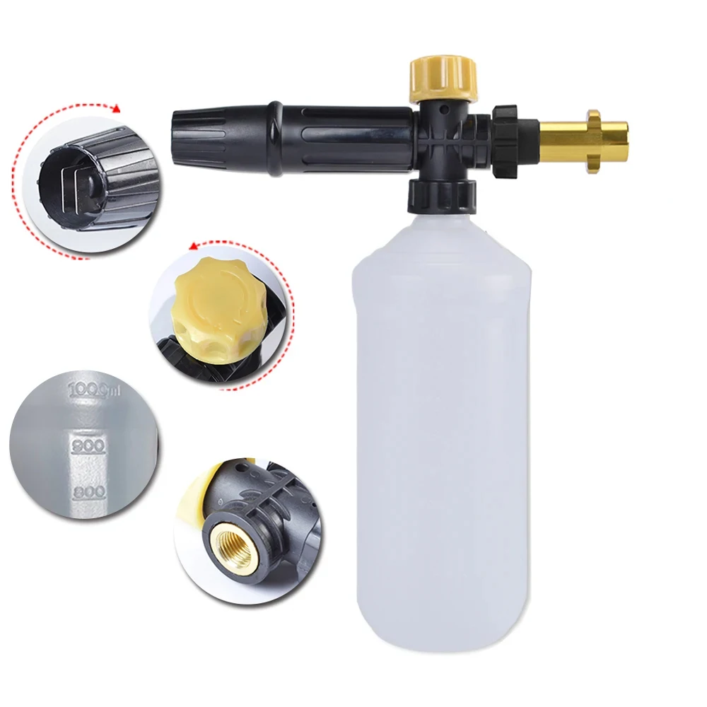 Pressure Washer Adjusable Foam Cannon Car Washer Snow Foam Lance High Pressure Soap Foamer Foam Generator Car Foam Cleaner Spray