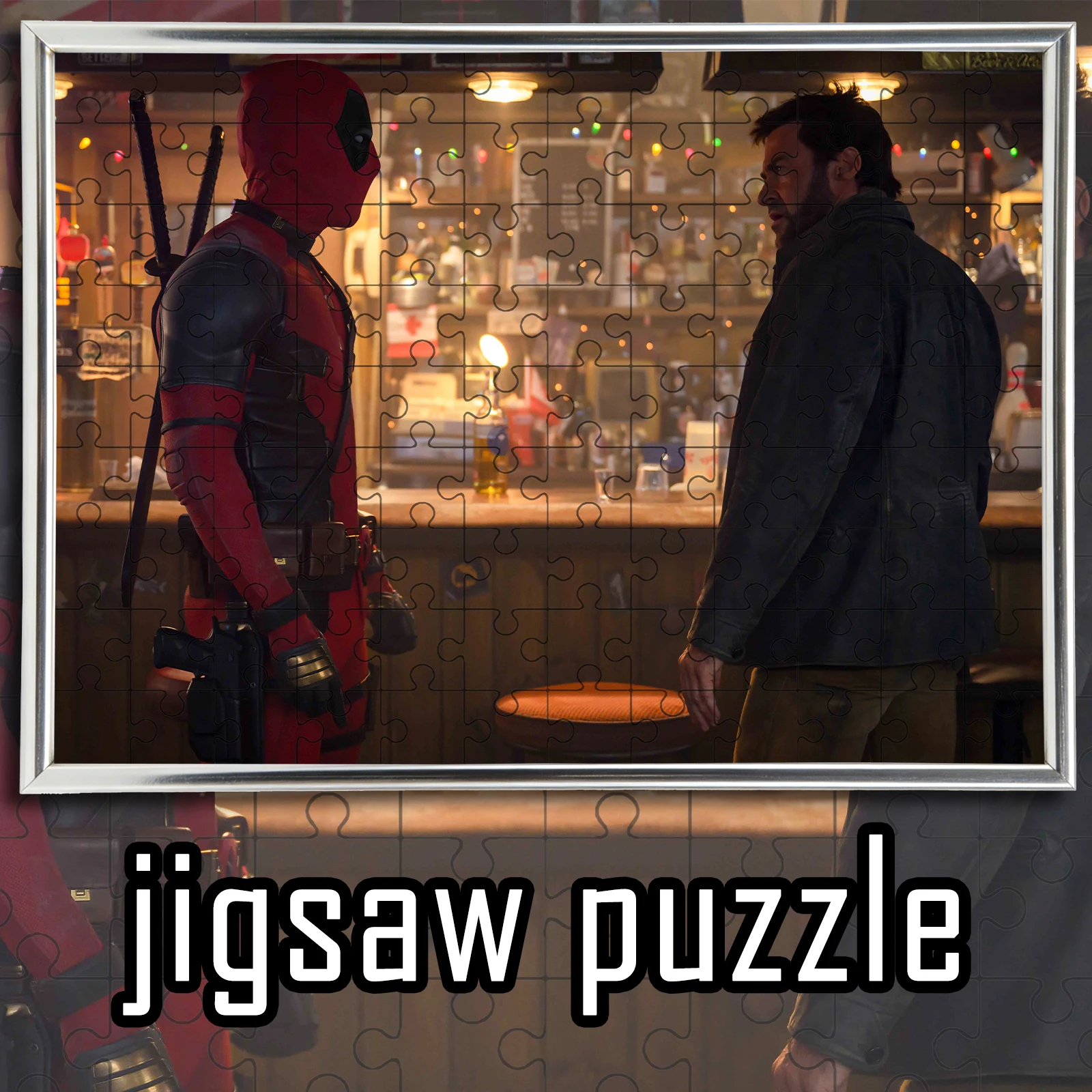 

Деревянный напольный пазл с тематикой фильмов Дэдпул и Росомаха, 108/200/300/500/1000 элементов, украшение для дома, подарок
