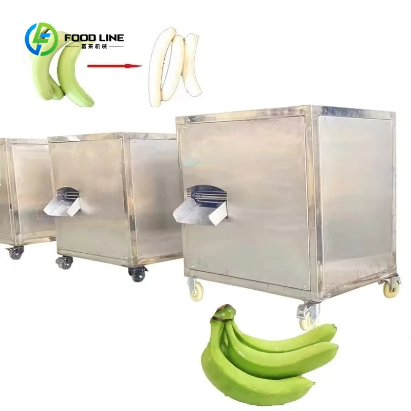 Customized Industrial Stainless Green Raw Banana Peeler Machine Banana Skin Remover Machine Green Plantain Peeling Machine