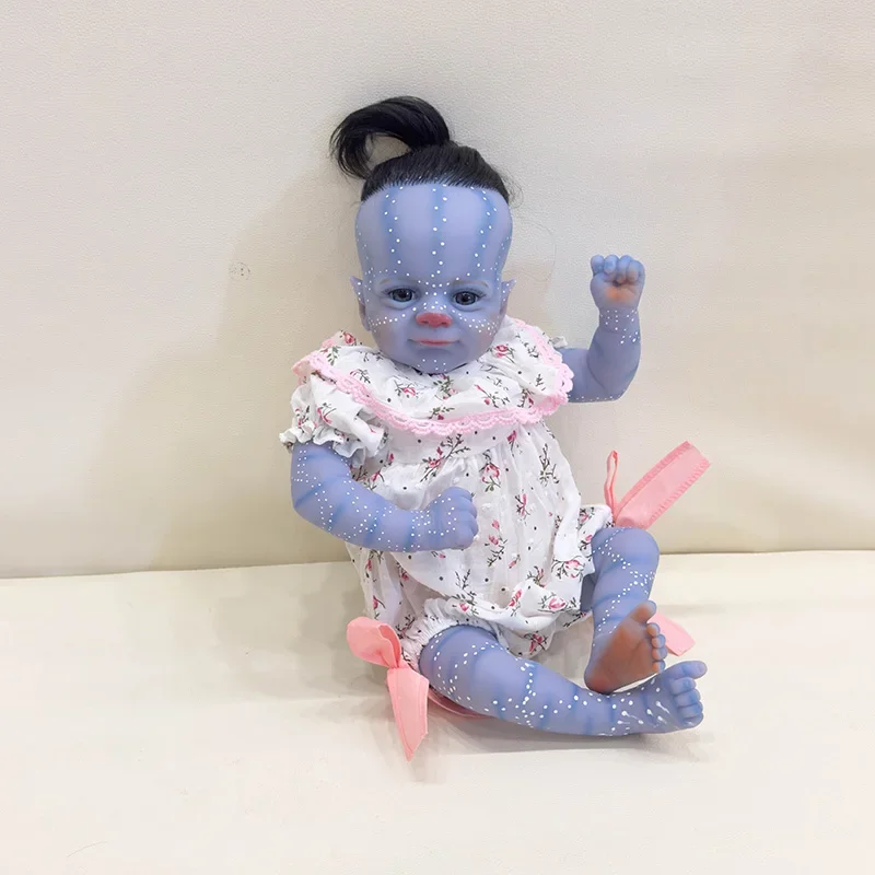 NPK 16inch Hand Made High Quality Detailed Painting Fairy Felicia  Lifelike Real Soft Touch Small Doll Cute Handy Baby