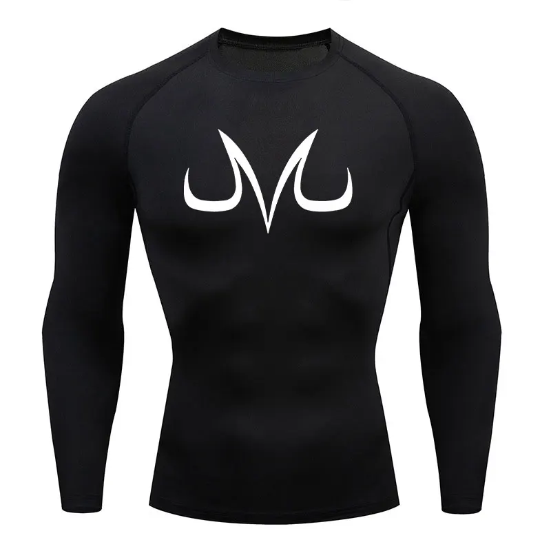 T-shirt z Jiu jitsu z wysypką i koszulką bokserską męska koszulka Rashguard do biegania Sport MMA koszule kompresyjne topy Fitness nadruk Anime