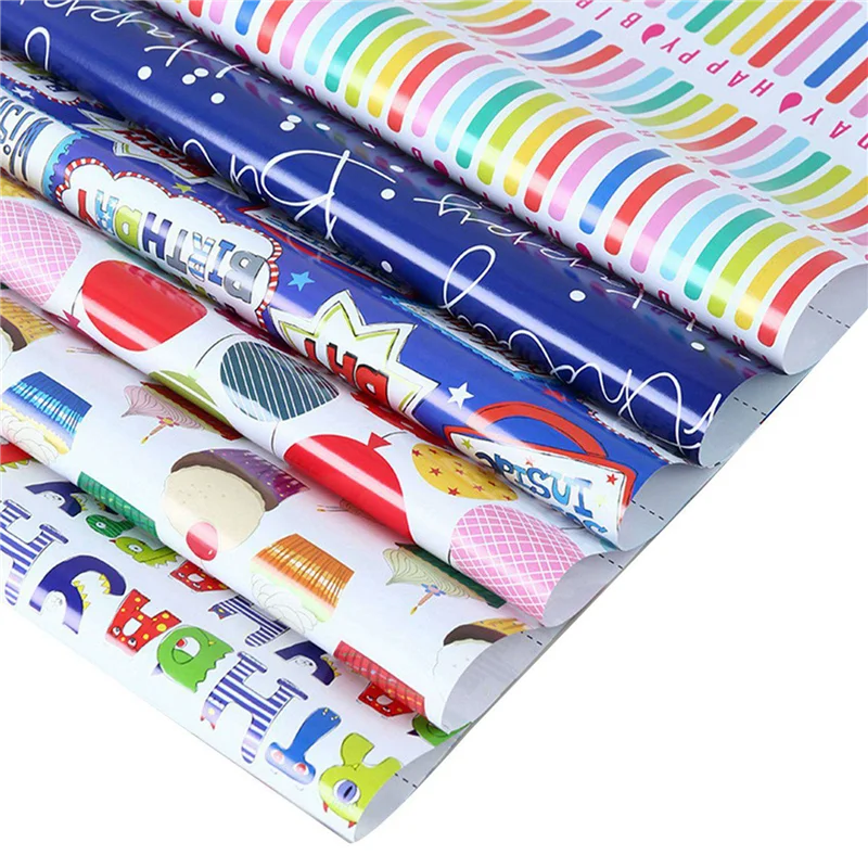 Wrapping Paper Sheets Set Of 18 ,For Birthday Party Wrapping Paper Gift Wrap Papers,Present Gift Wrapping Paper