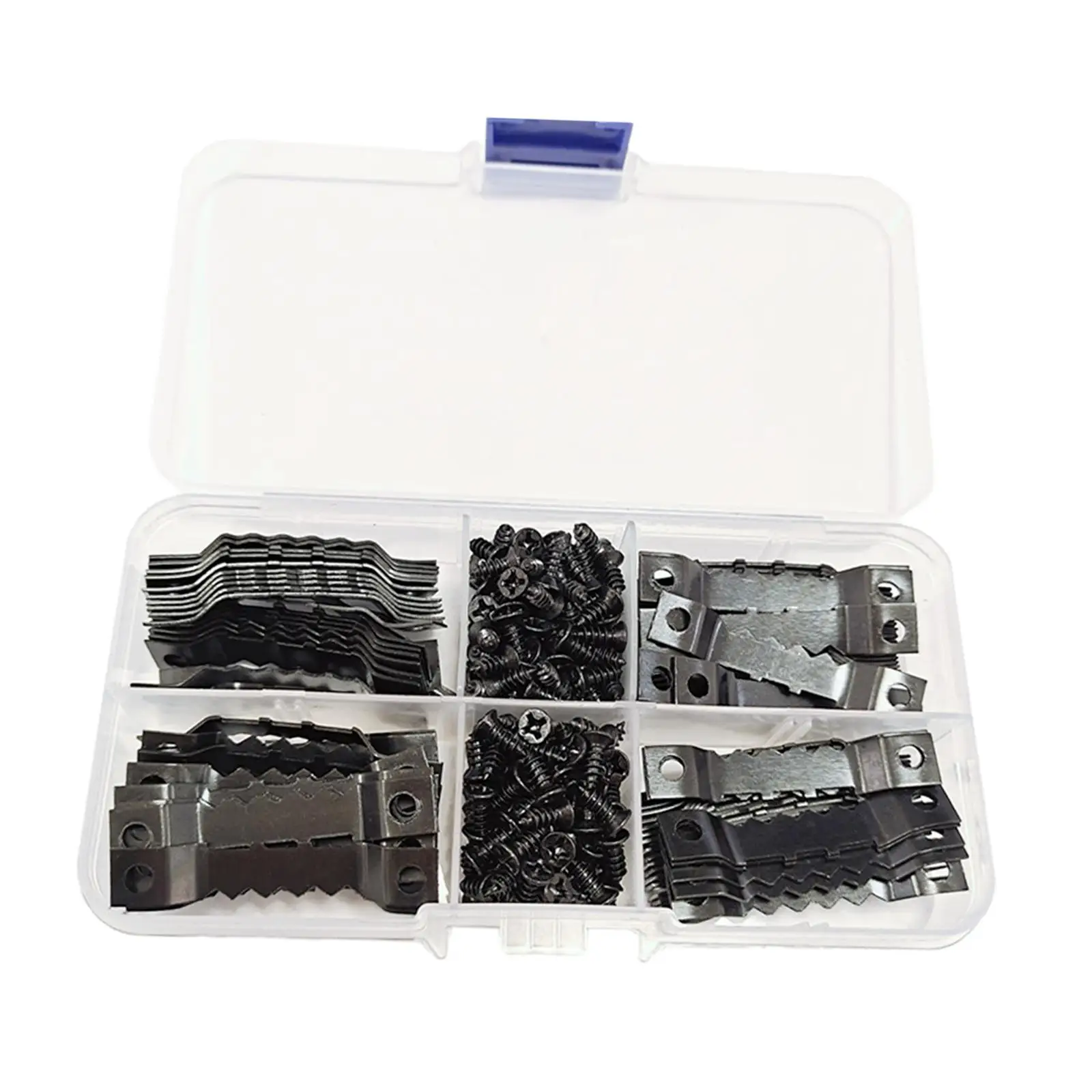 100Pcs Picture Hanger Frame Hanging with Screws Double Sided Accessories Sawtooth Picture Hooks for jewelry Drywall