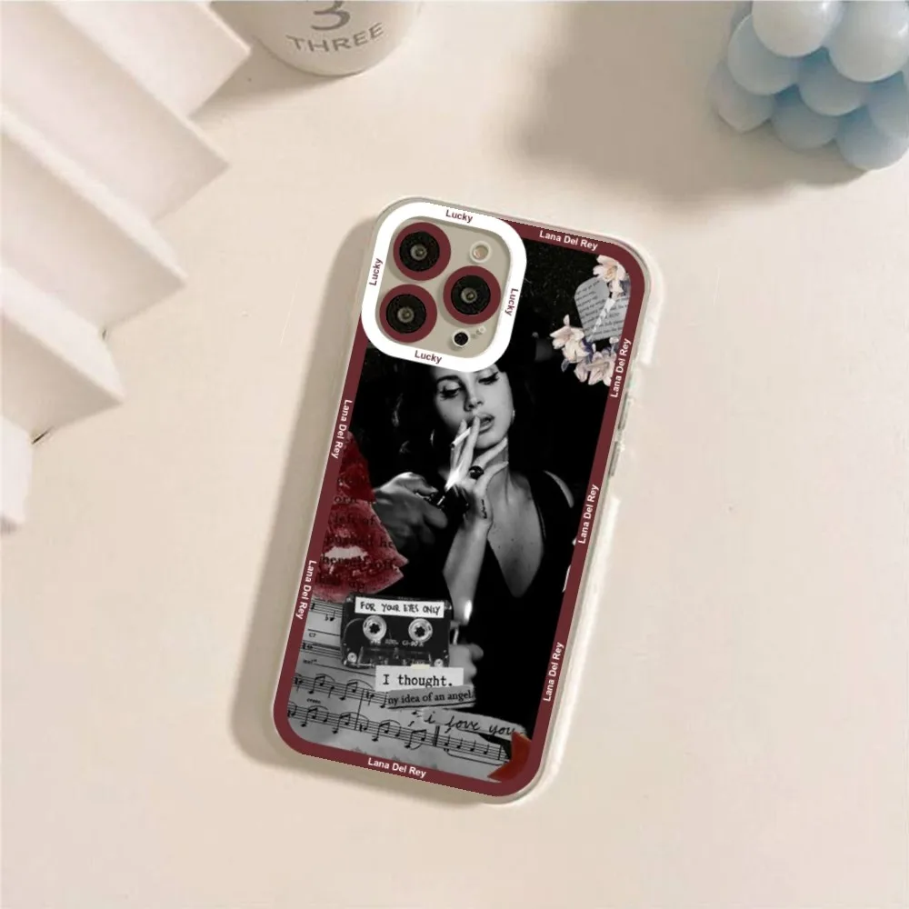 Lana Del Rey Singer Kraft Poster Phone Case For iPhone 12 11 13 14 Pro Max XR XS Max X SE2020 7 8 Plus Case