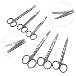 Surgery Scissors 12.5-16CM 1pc Straight/Curved Stainless Steel Surgical Instruments