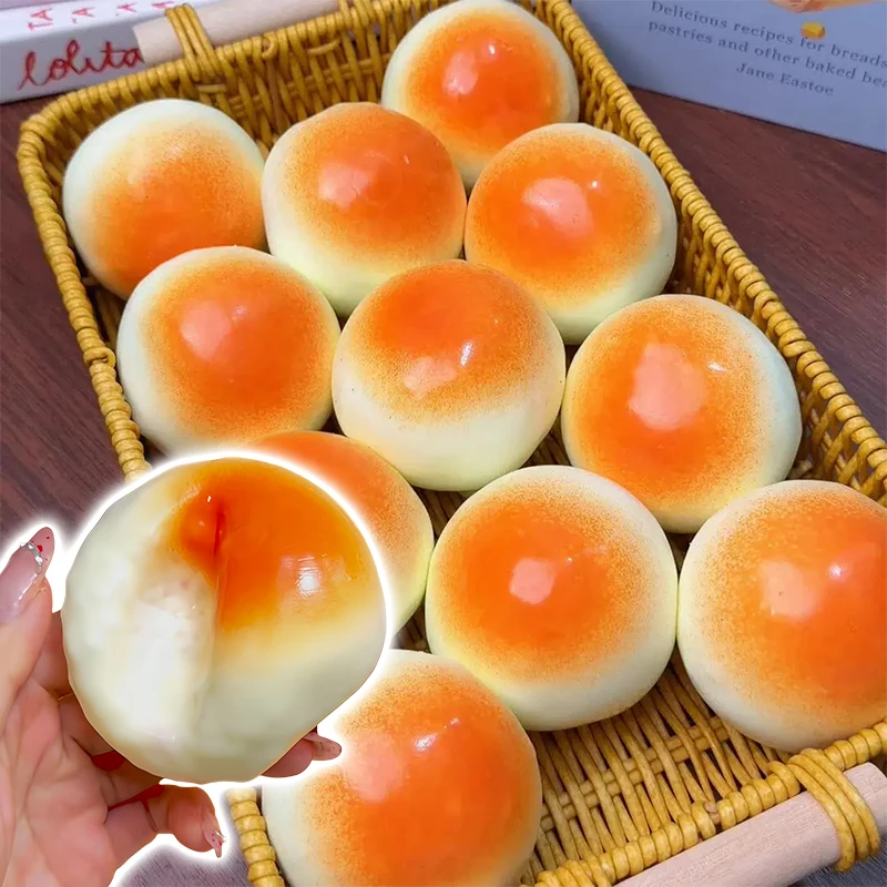 Crunchy Squishy Honey Bread Squeeze Stress Ball Homemade Honey Bread Fidget Toy Anti-Stress Relaxing Toys Gifts for Adult ﻿