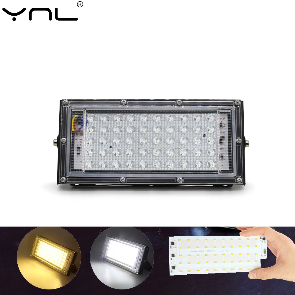 

LED Flood Lights 50W AC 220V Outdoor Garden Lighting LED Floodlight Landscape Spotlight Reflector Street Lamps Wall Lighting