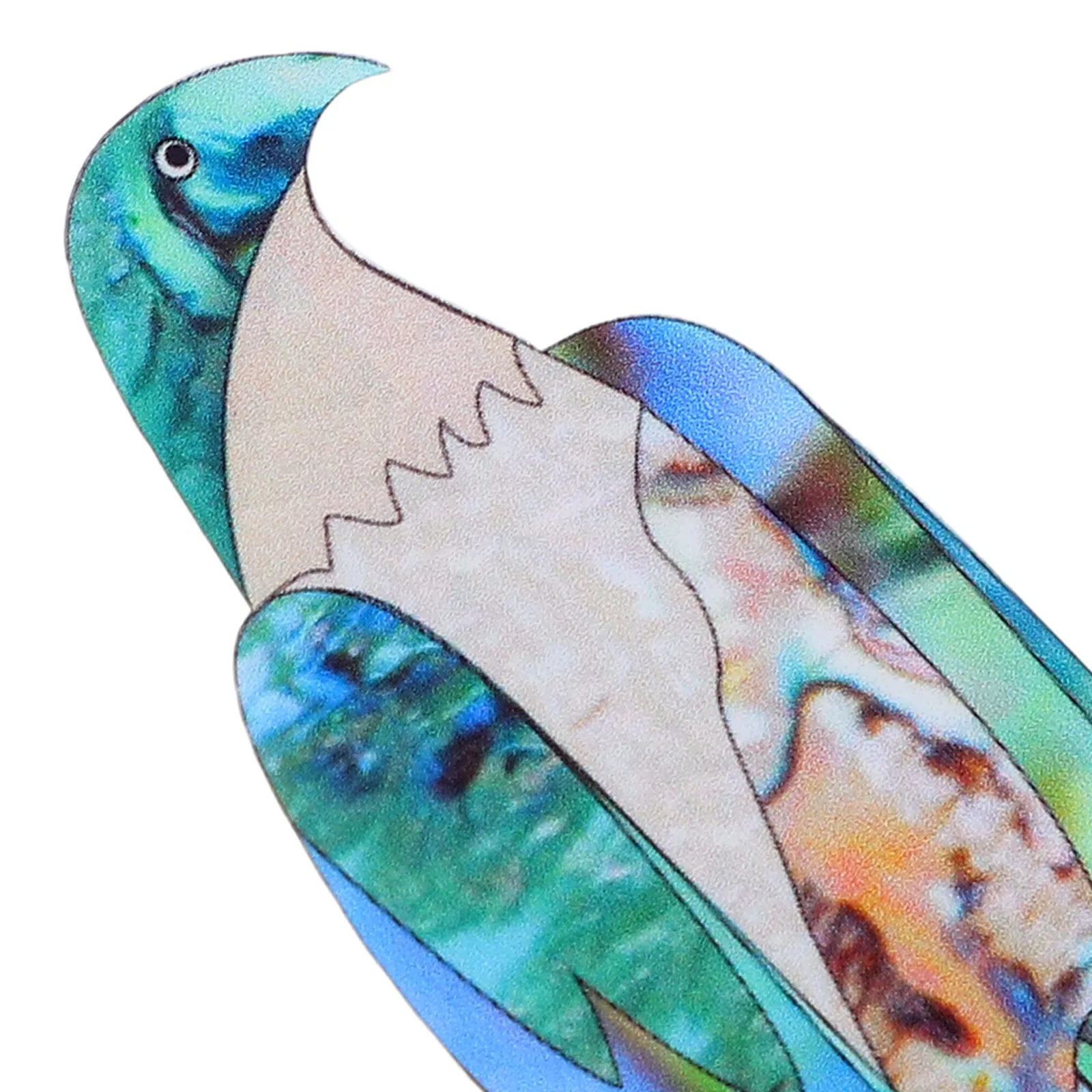 Guitar Headstock Decals Waterproof PVC Bird Animal Stickers DIY Fretboard Markers for Acoustic Electric Bass