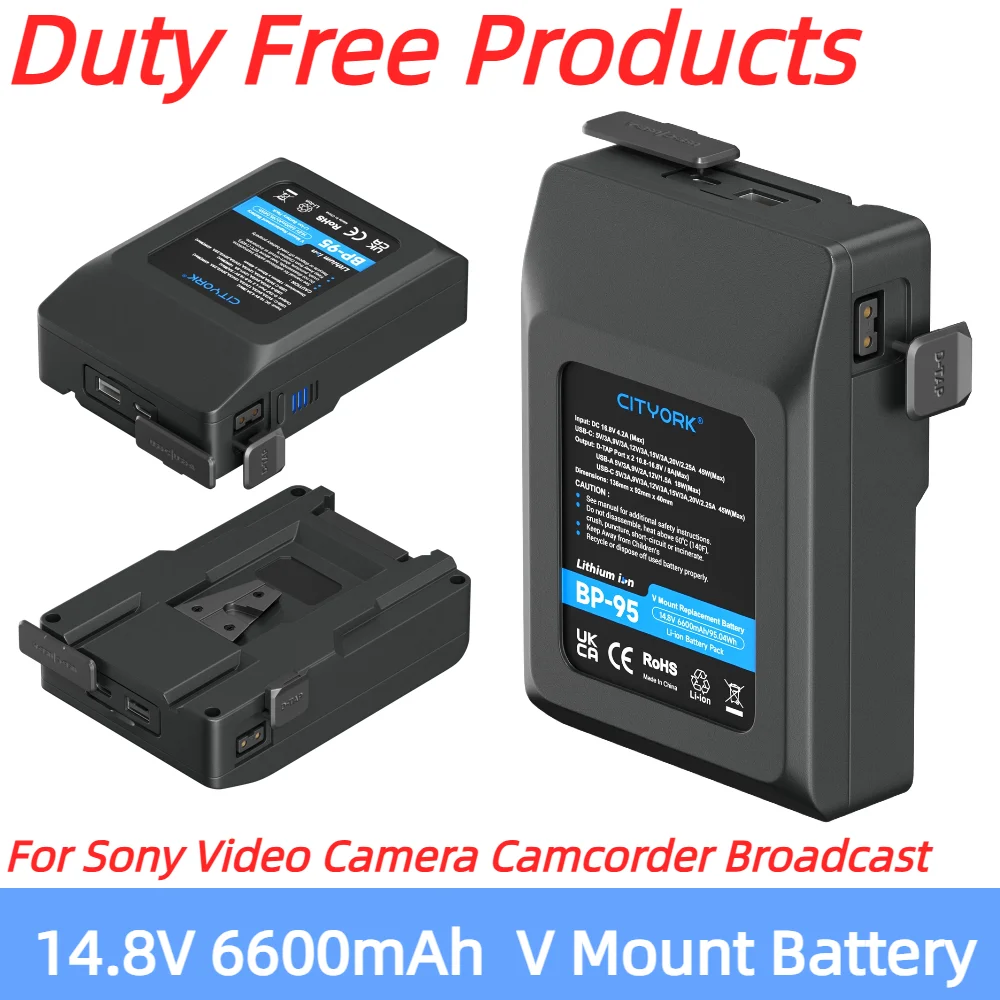 batteria-v-mount-bp-95-da-95wh-148v-6600mah-per-videocamere-sony-camcorder-luci-led-broadcast-con-adattatore-d-tap