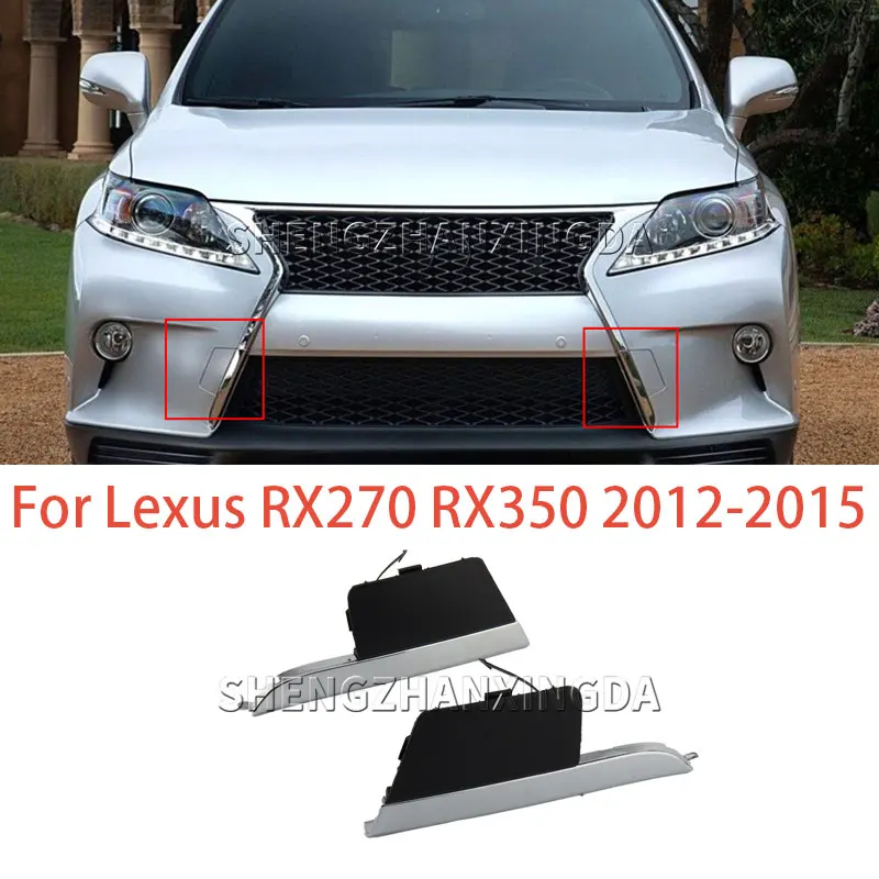 Front Bumper Tow Hook Cover Chrome-Plated Radiator Grille Decoration Shengzhan Xingda Suitable for Lexus Rx270 Rx350 Rx450 F-Sport 2012-2014