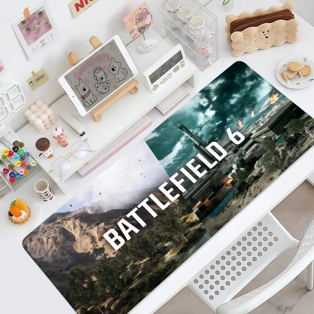 Mouse Pad MousePad Non-slip Lockedge Office Game Student B-Battlefield Gaming E-sports 6 New Thickened Large Writing Pad Cushion