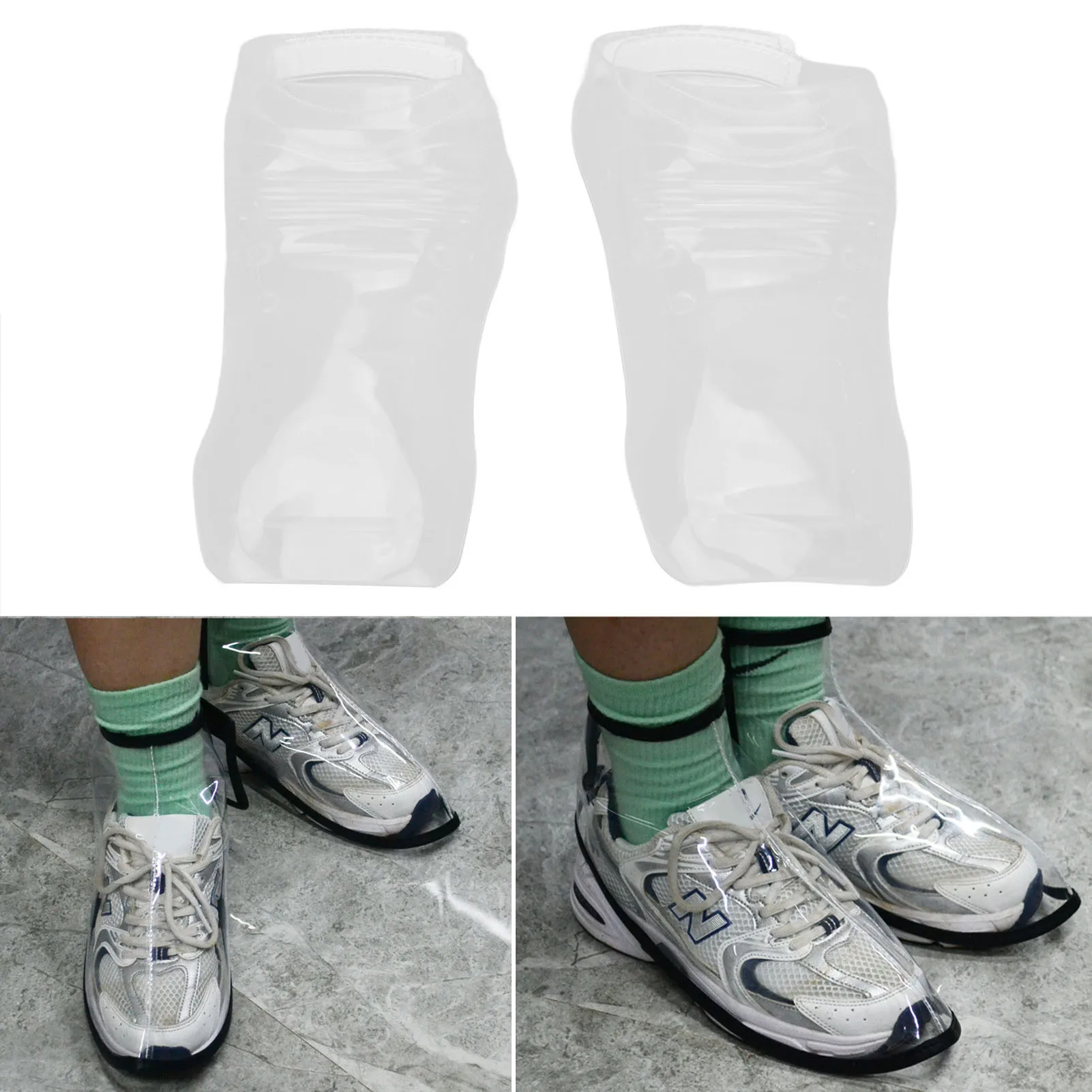1 pair Silicone Barber Shoes Covers Anti-broken Hair Stylist Shoes Cover Hairdressing Haircut Anti-hair Protection Shoes Cover