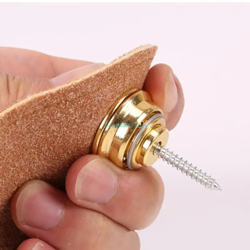 

T3LD 2Pcs Guitar Strap Buttons Locks Guitar Straplocks Strap Retainer Pegs Guitar Straps Lock Straps Button Replacement Sets