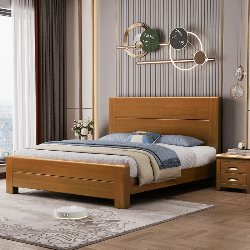 

Elegant Modern Double Bed Frame Storage Headboard Nightstands Twin Bed Frame Full Queen Size Cama Moderno Lujo Home Furniture