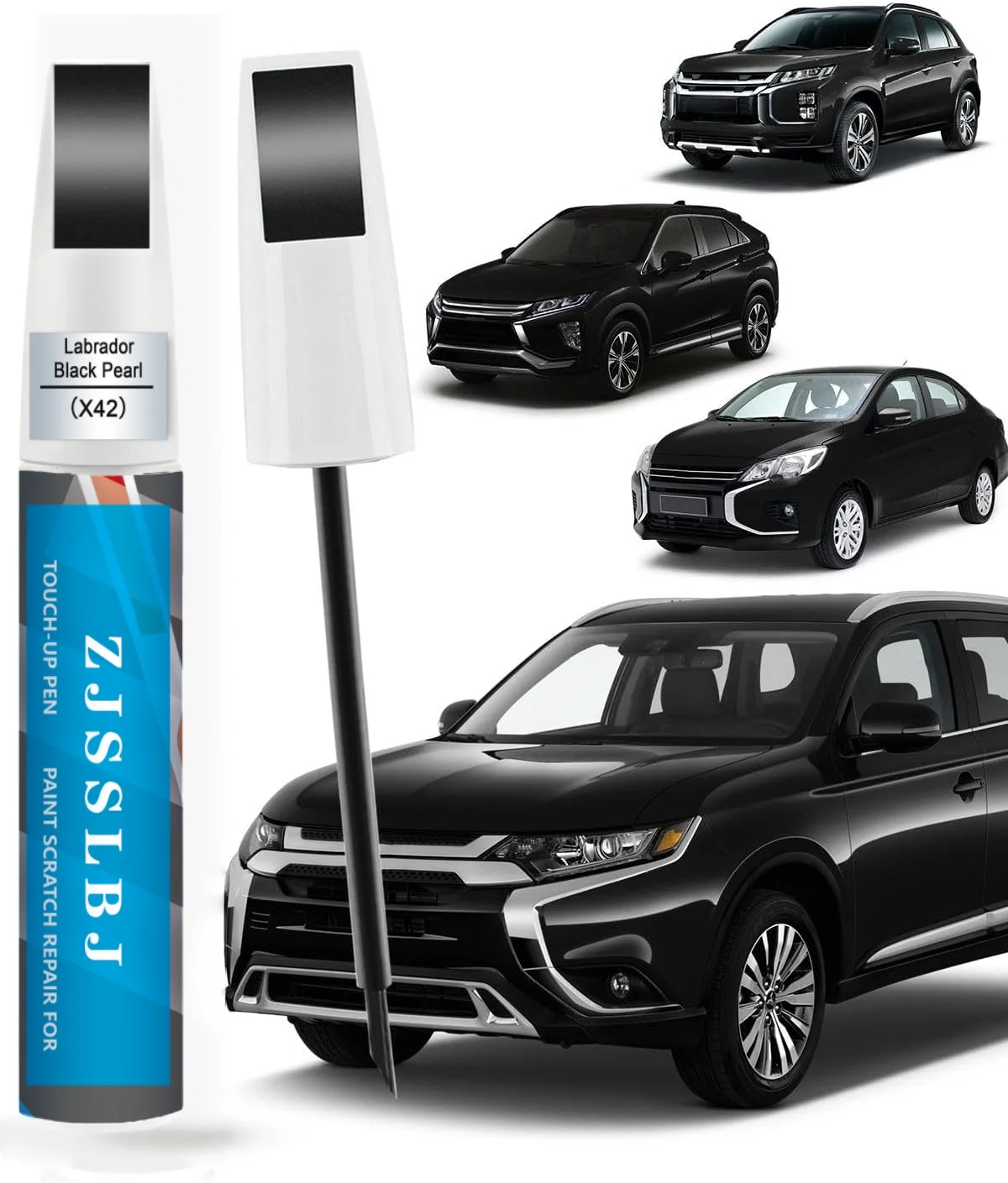 Labrador Black Pearl (X42) Touch Up Paint Compatible with Mitsubishi Exact Match Touch up Paint for Chips and Nicks Repair