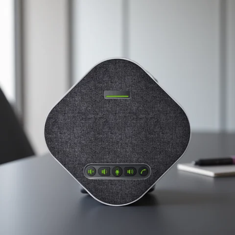 Altavoz de conferencia con 4 micrófonos de expansión, receptor inalámbrico por Bluetooth, 12M, 2,4G/5,8G, micrófono de ordenador USB para recogida de voz