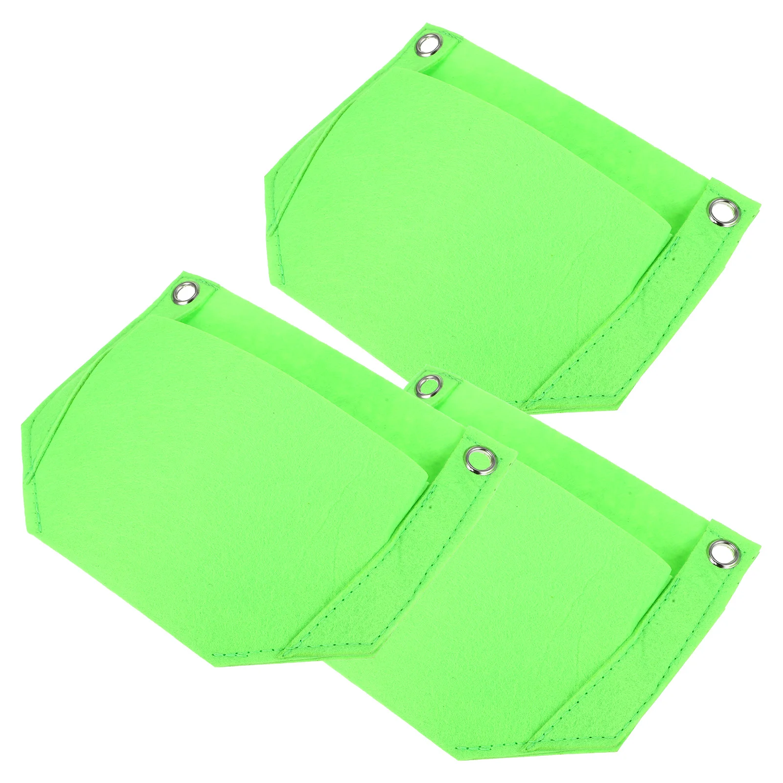 Bolsas para plantar colgantes, macetero de hierbas y fresas de tela no tejida, flor vegetal Vertical para jardín, 3 uds.