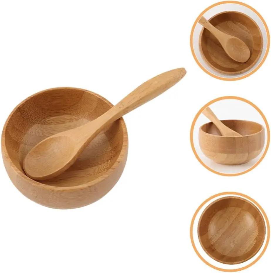 Juego de cuencos para mezclar mini mascarillas, cuchara mezcladora para mascarillas DIY, herramienta para el cuidado de la piel, espátula mezcladora para usar con cuenco para mascarillas, 2 uds.