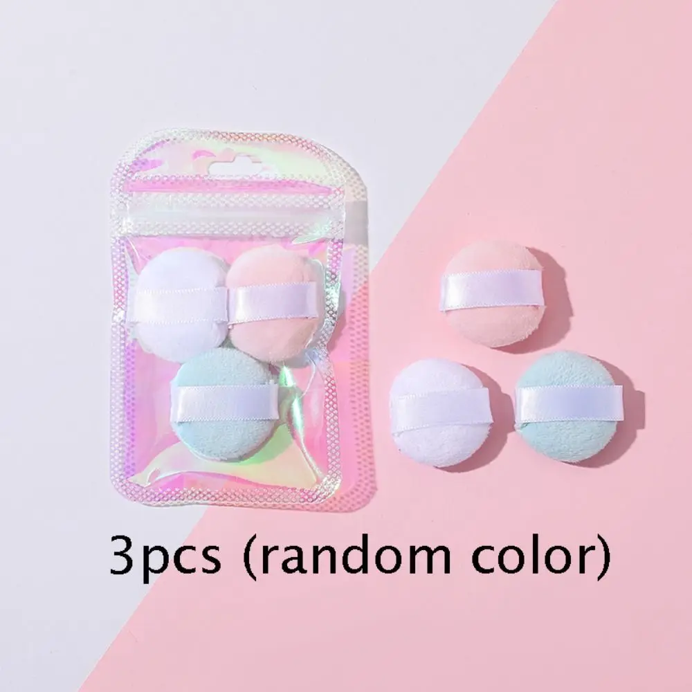 미니 사이즈 핑거 퍼프 전문 화장품 쿠션 크리스탈 벨벳 컨실러 파운데이션 색상 랜덤 메이크업 뷰티 도구