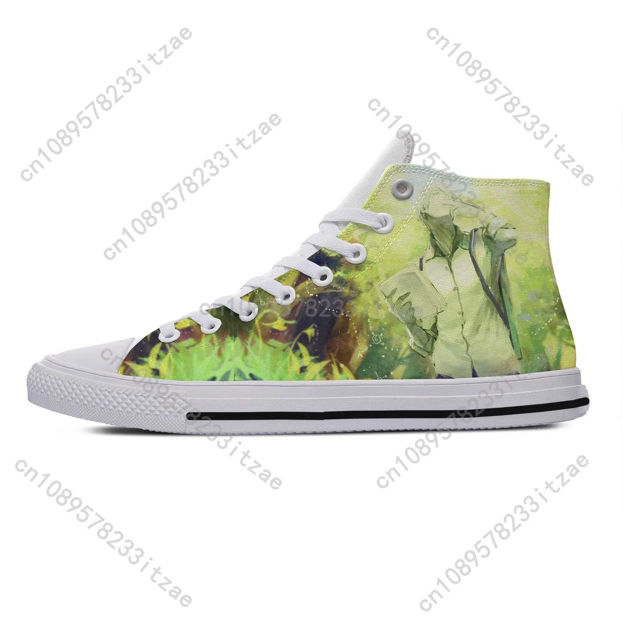 Hot Cool Fashion Summer Funny Cartoon High Quality Sneakers Casual Shoes Men Women  Anime Mushishi High Top Classic Board Shoes view 3