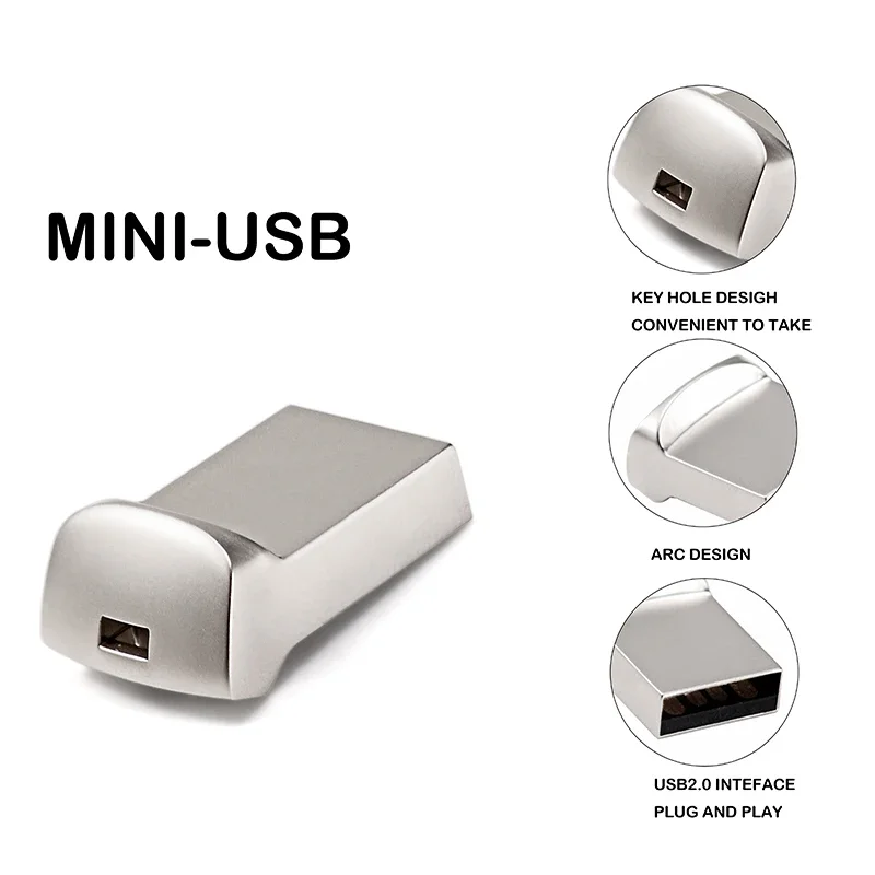 JASTER-Mini clé USB en métal, 16 Go, 32 Go, 64 Go, 128 Go, mémoire créative, cadeau gratuit