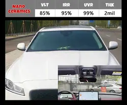 VLT85% 152cm x 72/76/80/90/100cm IR100% 2 MIL Hd Nano ceramic film Car and Home window Tint Glass film Building film sunscreen