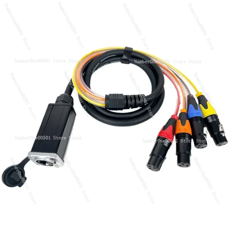 

Lighting Console Network Expander RJ45 Network Cable One Point Four To Kanon Male and Female MA2 Network Signal Converter