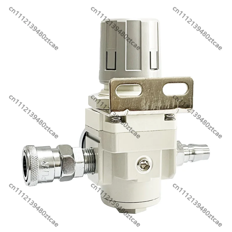 Aluminum Air Pressure Regulator Reducing Valve Port 1/4 To 1/2 Inch For Air Compressor Compressed Air Control Equipment