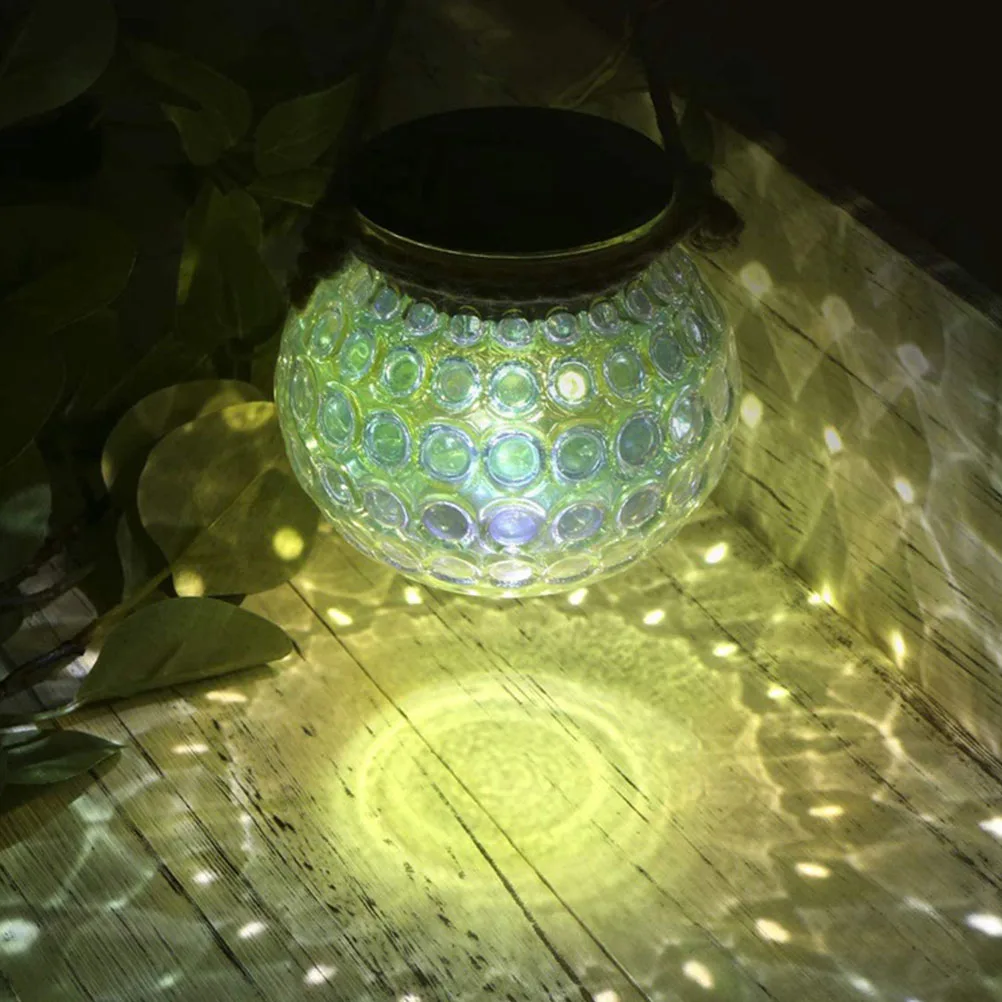 

Solar Powered Light Jar Colorful Pendant Lamp Portable Night Garden Decoration Outdoor Jar Lights Lighting