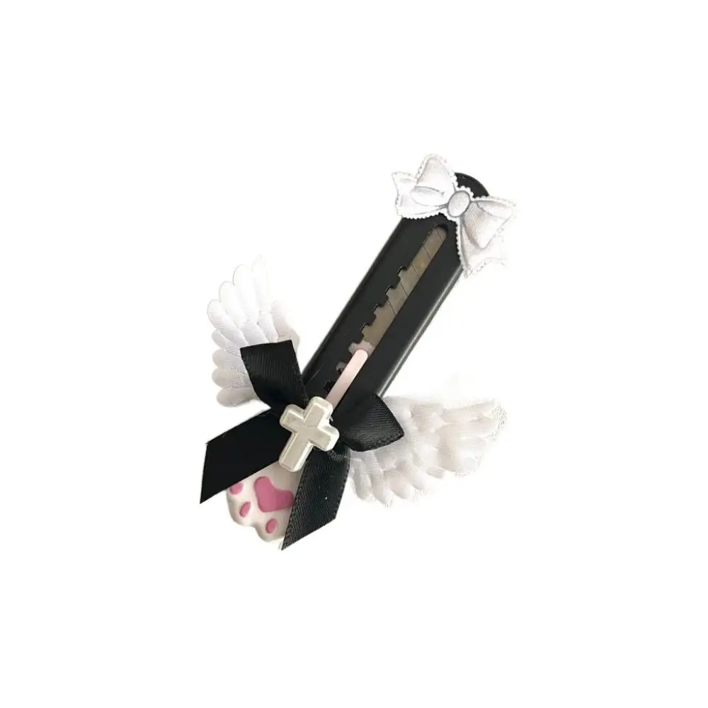 Cute Plastic Cat's Claw Cutter Mini Cartoon Paper Cutting Tool School Office Supplies Retractable Letter Opener