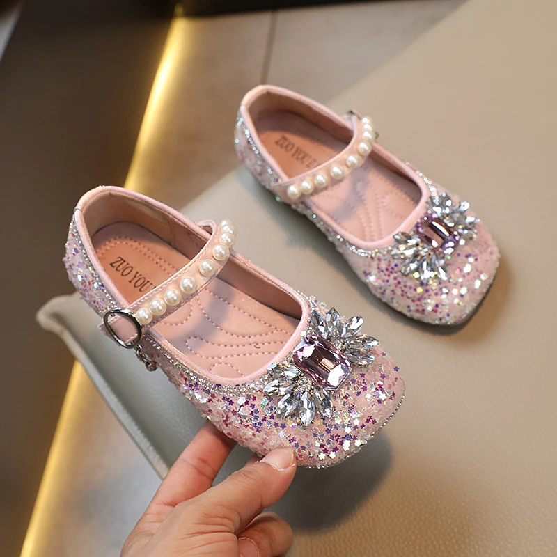 2023 Spring Summer Versatile Soft Princess Shoes Korean Style Platform Korean Style Simple Non-slip Children Mary Janes Kid Shoe