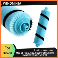 Soft Roller Brush For Xiaomi Mop 2S Pro/P/S12/S10 EU/STYTJ02YM Sweeping Mopping Robot Vacuum Accessories Removable Rolling Brush
