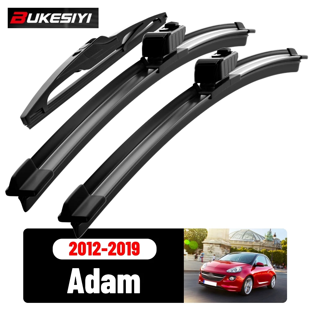 Scheibenwischer-Set für vorne und hinten für Opel Adam 2012-2019 2013 2014 2015 2016 2017, leise Scheibenwischer-Zubehör 26"16"14"