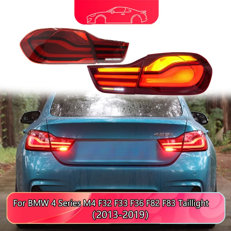 For BMW 4 Series M4 F32 F82 F33 F83 F36 Tail Light Assembly LED Brake Light Reversing Light Fog Light Tail Light Accessories