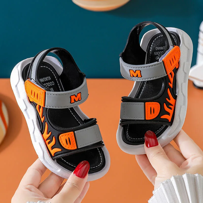 

2022 Summer Boys Shoes 1-12 Years Old Baby Children's Sandals Children's Non-slip Sandals Children Soft Bottom Beach Shoes